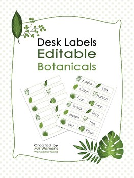 Leaf Chart With Names