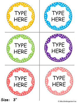 Editable Classroom Labels | Printable Gift Tags For Students | 3, 2.5 ...