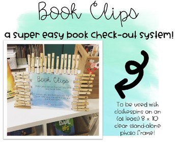 Preview of Editable Classroom Library Check-out System!