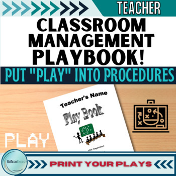 Preview of Editable Classroom Management PLAYBOOK – Create your Procedures as Plays!