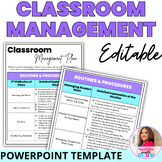 Editable Classroom Management Plan Template Behavior Resou