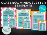 Editable Classroom Newsletter | Groovy Retro | Elementary 