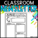 Editable Classroom Newsletter Template | Weekly & Monthly 
