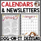 Editable Classroom Newsletter Templates 2024 2025 Calendar