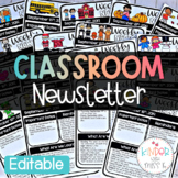 Editable Classroom Newsletter Templates