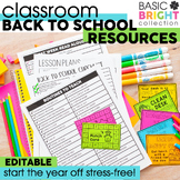 Back to School Forms & Resources with Editable Classroom N