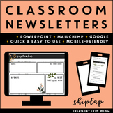 Editable Classroom Newsletter Slide Templates - Google Cla