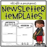 Editable Classroom Newsletter Templates