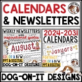 Editable Classroom Newsletter and 2024-2031 Calendars Bund