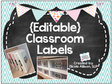 {Editable} Classroom Organization Labels