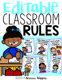 Editable Classroom Rules Posters