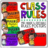 Editable Classroom Rules and Expectations | English & Span