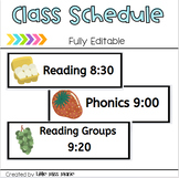 Editable Classroom Schedule Cards Classroom Decor Farmers 