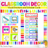 Editable Classroom Schedule Cards Daily Visual Schedule
