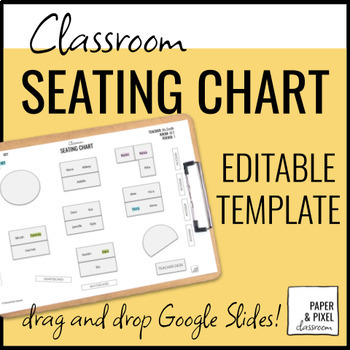 Preview of Editable Classroom Seating Chart