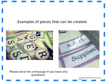 Preview of Editable Classroom Theme Set- Polka Dot Print