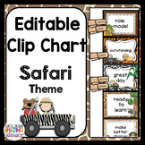 Editable Clip Chart  ~ Safari Theme