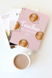 Editable Coffee Teacher Planner,Pink Planner, Teacher Coff