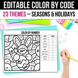 Spring Earth Day Coloring Pages Sheets April Editable Colo