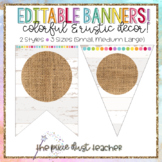 COLORFUL FARMHOUSE Editable Classroom Banners