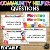 Editable Community Helpers Morning Meeting Question of the