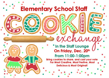 Editable Cookie Exchange Staff Holiday or Christmas Party Invitation ...