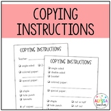 Editable Copying Instructions