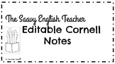 Editable Cornell Notes Template