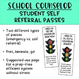 School Counselor Self Referral Student Passes
