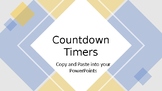 Editable Countdown Timers to add to your PowerPoint