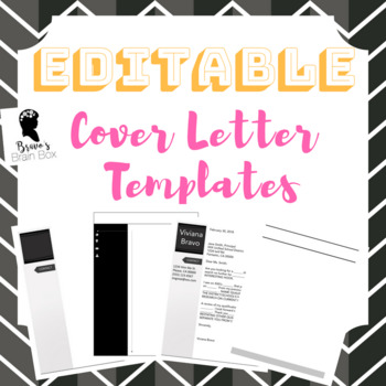 Preview of Editable Cover Letter Templates