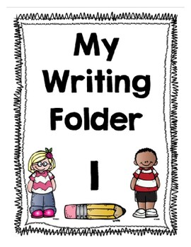 Editable Cover for Student Writing Folder by Kindergarten Klub | TPT