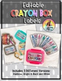 Editable Crayon Box Labels
