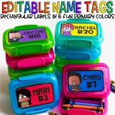 Editable Crayon Box Labels | Primary Colors | 400+ Kid Choices