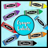 Editable Crayon Labels FREEBIE