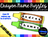 Editable Crayon Name Puzzles | Color Edition