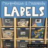 Editable Curriculum Corner Manipulative & Classroom Labels