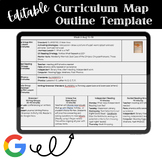 Editable Curriculum Map / Pacing Guide Outline for the Yea