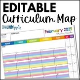 Editable Curriculum Map Template - School Year Curriculum 