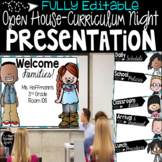 Editable Curriculum Night Open House Presentation