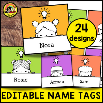 Editable Christmas Gift Tags - Christmas Tree Template - Name Tags