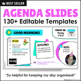 Editable Daily Agenda Google Slides Templates with Timers 