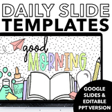 Editable Daily Agenda Slide Templates with Timers - Google