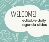 Editable Daily Agenda Slides: Doodle Theme!