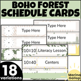 Plant Themed Classroom Decor - Boho Schedule Template & Ed