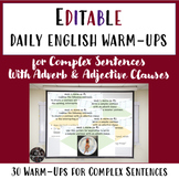 Daily English Warm-ups for Complex Sentences