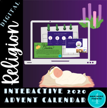 Preview of Editable Daily Interactive Advent Calendar 2020