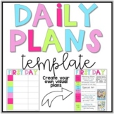 Editable Daily Lesson Plan Templates First Day Weekly Plans