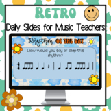 Editable Daily Powerpoint and Google Slides for Music Teac