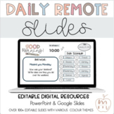 Digital Slides with Timers | Daily, Morning, Agenda Powerp